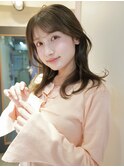 レイヤーカット×ミントベージュ
