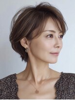 ハーツ(Heart's) 白髪ぼかし脱白髪染め似合わせショートボブ40代50代60代♪