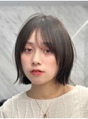 ぱつっとボブミニボブ切りっぱなしボブくびれボブ外ハネボブ