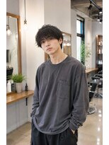 MEN's Baguz MEN'Sカット/ MEN'Sパーマ/ MEN'Sカラー 韓国風ウェーブメンズマッシュ
