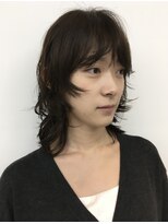 ナヌーク シブヤ(nanuk shibuya)&nbsp;ミディアムレイヤー/レイヤーカット/ニュアンスパーマ/お顔周り