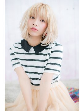 ミック 日暮里店(miq) ハイトーンｘゆるふわMIX 【miq 日暮里】