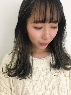 チクロヘアー(Ticro hair) AOI_コントラストハイライト