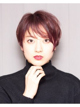 ロペ(ROPE.) 【ROPE.】大人ハンサムショートxハイ透明感ベビーピンク
