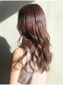 ラベージュロング_セミウェットウェーブオリーブカラー_ba306412
