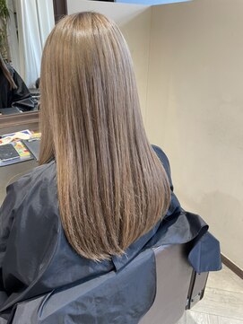 バグズ ヘアデザイン 桔梗が丘店(Baguz HAIR DESIGN) シークレットハイライト×ミルクティーアッシュ×ロング20代30代