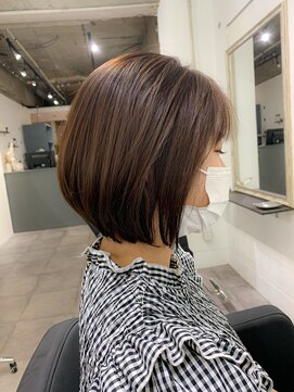 カフカ(CAFCA) 大人可愛いショートボブ,ひし形小顔ボブ