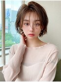 大人かわいいフェザーバング色っぽショート30代40代吉祥寺