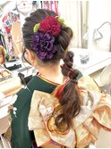 ポニーテールアレンジヘア