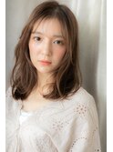美髪ココアベージュふんわりカールルーズヘアX志木20代30代40代