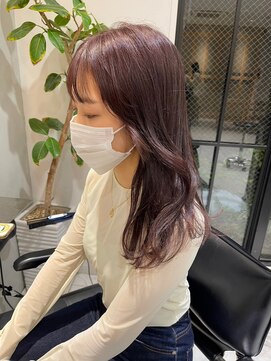 ヘアサロン ガリカ 表参道(hair salon Gallica) 大人フェミニンロング/ラベンダーココアブリーチなし