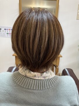 レイ(Ray) ミルクティーラテカラー&ショートボブ