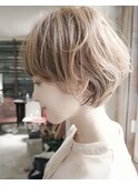 ショートボブ/丸みショートボブ/小顔マッシュショート