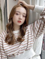 フォルテ 草薙店&nbsp;くびれヘア　アプリコットオレンジ　ハイライトカラー