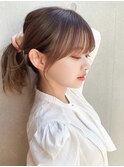 小顔前髪似合わせイメチェン後れ毛ヘアアレンジ顔まわりカット