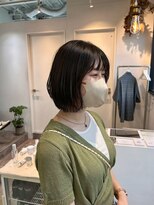 ロカ 表参道(loka)&nbsp;前髪カット/切りっぱなしボブ[表参道/ブリーチ/ハイライト]Mai