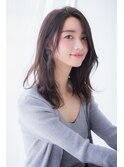 【Laf 岡本聡美】大人ミディアム////グレーベージュ