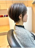 似合わせカット　くびれショートボブ