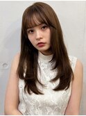 イメチェン/ホワイトブロンド/外ハネボブ/美髪/ワイドバンク