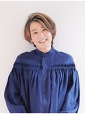 【えがお美容室 奈良店】白髪カバーに◎グレイヘア＆ハイライト