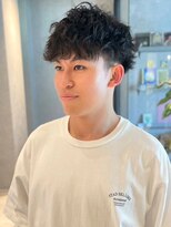 メンズサロン ブロック(Men's Salon bloc) ツーブロック　マッシュスタイル　ニュアンスパーマ　くせ毛風