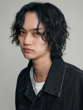 フゥ 宇都宮(FeU) 波巻きパーマメンズパーマメンズヘアツーブロックツイストパーマ