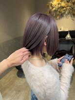 ロンド レア 天神大名店(Lond Le’a) 小顔に見せるヘア/ワンレン/ボブウルフ/ネビージュ/黒髪カタログ