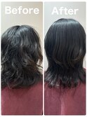 パーマ落とし/髪質改善