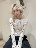 【ZEST中野/chihiro】ハイトーンと相性◎パーマ風コテ巻き