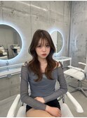 上品可愛い◇韓国くびれヘアショコラベージュ