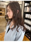 レイヤーカット×ゆるふわパーマ▽福永