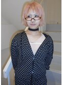 ペールピンク　レイヤーボブ