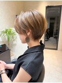 耳掛け/くびれショート/ハイライト【岡村大介】