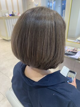 アッシュ 仙川店(Ash) 30代40代50代60代絶壁解消前髪あり小顔前下がり丸みショートボブ