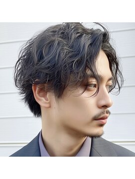 モンド ヘアクリエーション 新栄店(monde hair creation) 【monde】メンズ×センターパート×ニュアンスパーマ×髪質改善