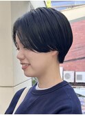 20代30代前髪なしショートハンサムショート丸みショートレイヤー