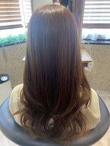 ヘアリゾート粋 トゥジュ 池袋東口店(tujuh)&nbsp;ロングレイヤー/艶髪ブラウン/顔まわりカット