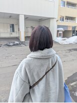 カラフェ(carafe)&nbsp;ピンクカラー　暖色　ミニボブ