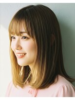 ライクバイコトナ 越谷(RIKE by kotona)&nbsp;セミロング20代30代ストレートレイヤー前髪なし前髪あり越谷