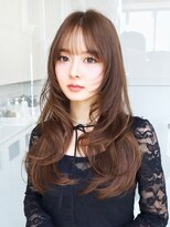 ミリバイアフロート(MIRI by AFLOAT)&nbsp;【島田佑】ミディアムレイヤーカットグレージュ顔周りカット