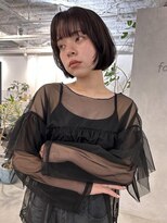 フォト 新宿三丁目(foto) 小顔黒髪オリーブグレーココアベージュボブ髪質改善ブリーチ新宿