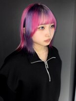 コエル(KOER)&nbsp;ピンク×パープルデザインウルフ