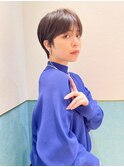 ハンサムショート/丸みショートボブ/20代30代40代50代/顔周り