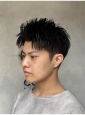 スパイキーショート/アップバンク/刈り上げ/かき上げ/束感