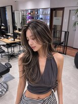 リーチェ(ReCHE by CAPA(旧：CAPA茅ヶ崎店）)&nbsp;ハイライトレイヤーカットダークパープル夏ミルクブラウン37