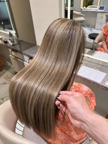 アース 渋谷店(HAIR&MAKE EARTH)&nbsp;渋谷縮毛矯正｜ハイトーン艶髪ロング