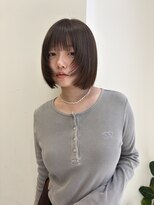 ハニー 町田(HONEY)&nbsp;フェイスレイヤー/切りっぱなしボブ/マロンブラウン
