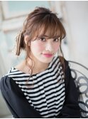 ルーズおだんごヘアー