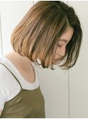 【花本】ハイライト ナチュラルストレートボブ｜30代40代50代