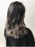 グラデーションカラー_耳かけ,毛先パーマ,イメチェン